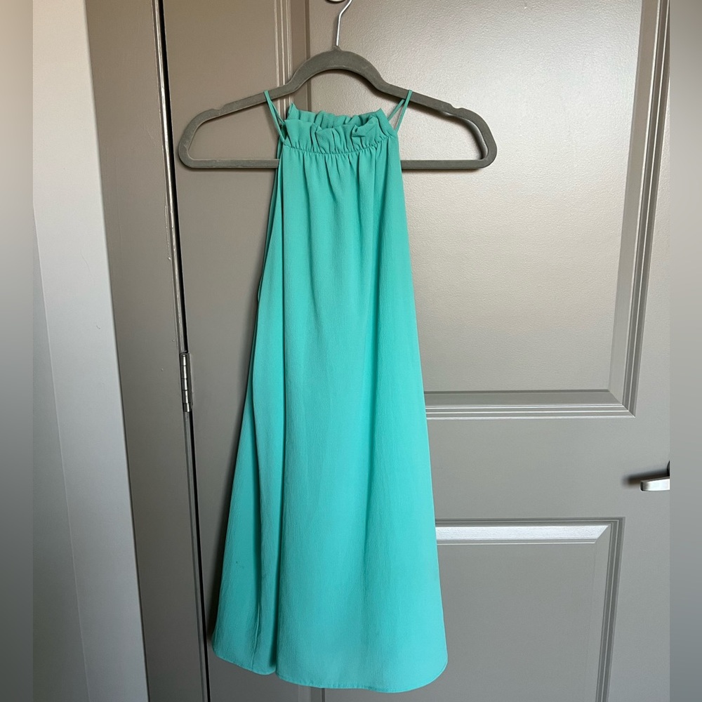 Impeccable Pig Teal Blue Mini Dress M